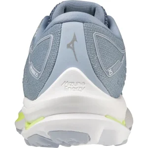 MIZUNO WAVE RIDER 25 W HEATHER/WHITE/NEO LIME 22 destockage 14