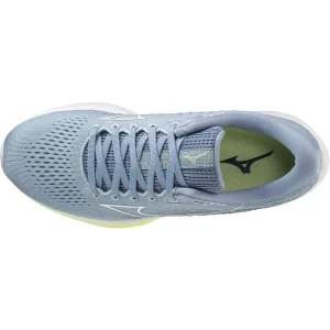 MIZUNO WAVE RIDER 25 W HEATHER/WHITE/NEO LIME 22 destockage 16