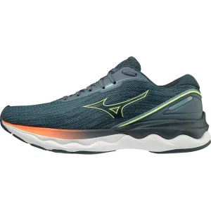 prix pas cher MIZUNO WAVE SKYRISE 3 SMOKE BLUE/NEO LIME/NEON FLAME 22 11