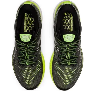 ASICS GEL-KAYANO 28 BLACK/HAZARD GREEN 22 pas cher 18