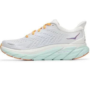 HOKA ONE ONE CLIFTON 8 W WHITE OF BLUE /ORANGE 22 grossiste 10