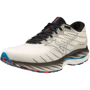 achat pas cher MIZUNO WAVE RIDER 26 SNOW WHITE/SILVER/INDIGO BUNTING 22 12