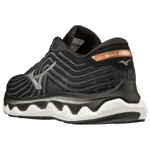 qualité supérieure MIZUNO WAVE HORIZON 6 BLACK/SILVER/ORANGE COPPER 22 16