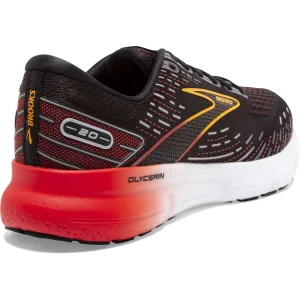 comparez les prix BROOKS GLYCERIN 20 BLACK/PEARL/FIERY RED 23 12