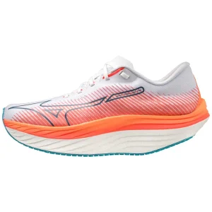 MIZUNO WAVE REBELLION PRO WHITE/SILVER/SOLEIL 23 REMISE allant 9