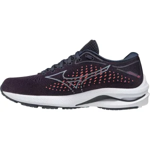 soldes de Noël MIZUNO WAVE RIDER 25 W MONTANA GRAPE / APPLE GRAY / LIVING CORAL 21 10